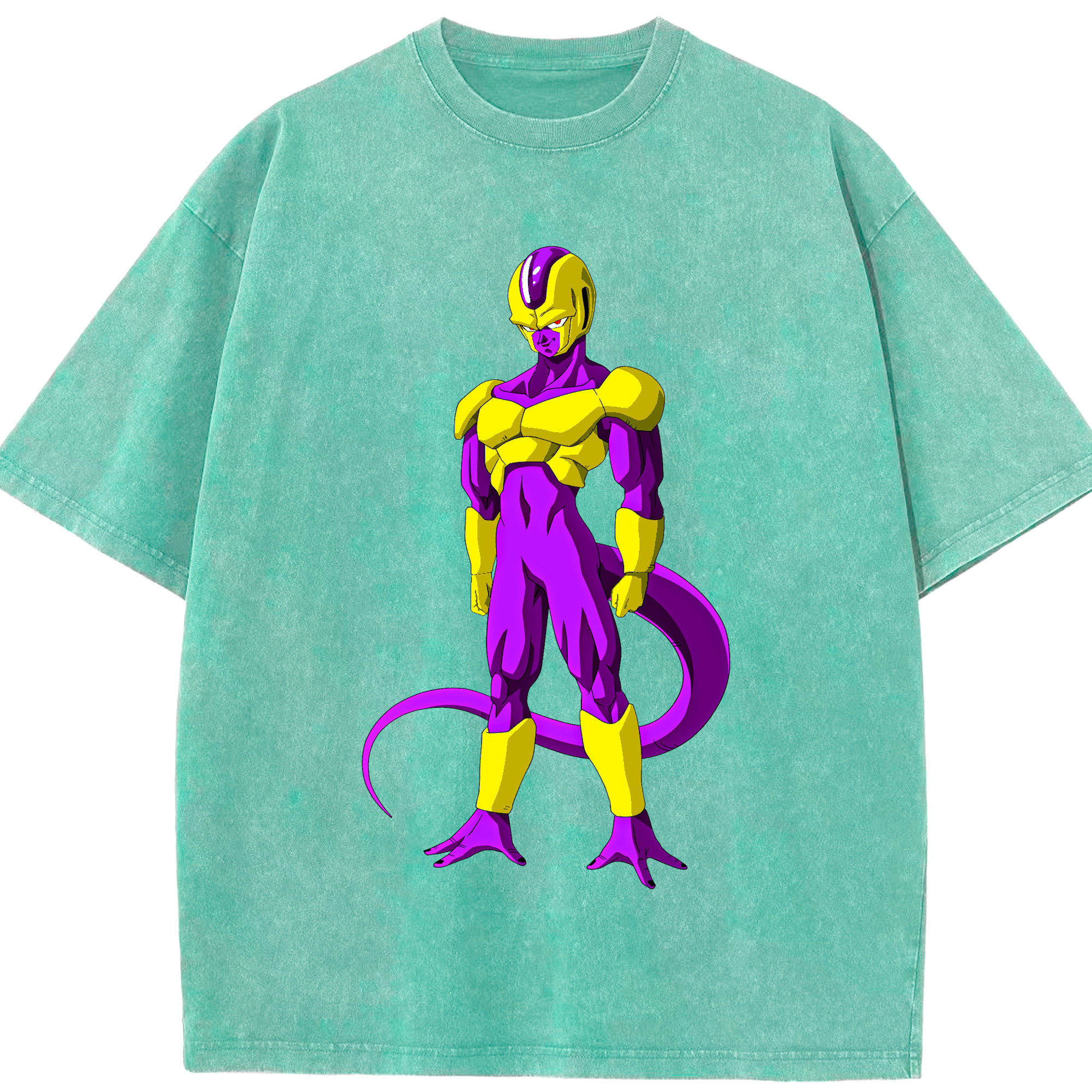 （画像用） ドラゴンボール フリーザ DRAGON BALL Frieza 綿100% ヴィンテージ風 半袖Tシャツ（フロントプリント）
